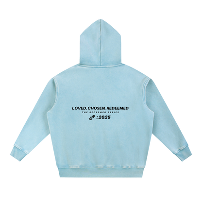 Snow Wash Fleece Oversize Hoodie
