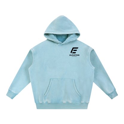 Snow Wash Fleece Oversize Hoodie