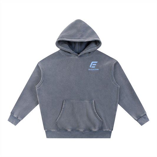 Snow Wash Fleece Oversize Hoodie