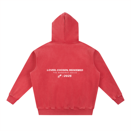Snow Wash Fleece Oversize Hoodie