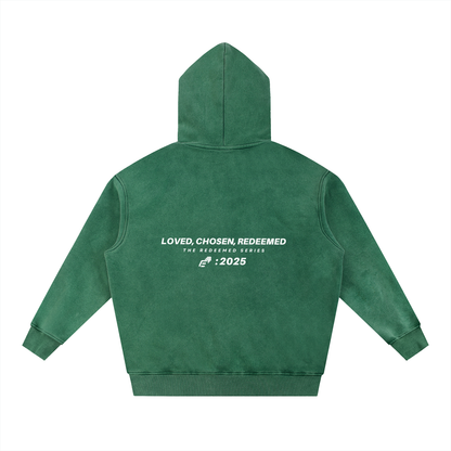 Snow Wash Fleece Oversize Hoodie