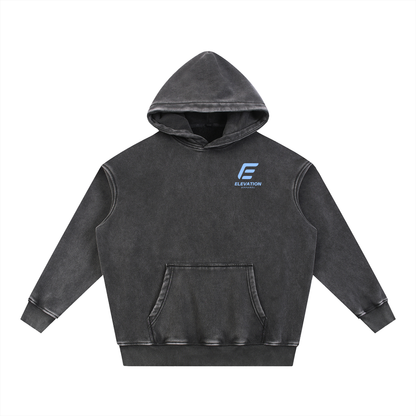 Snow Wash Fleece Oversize Hoodie