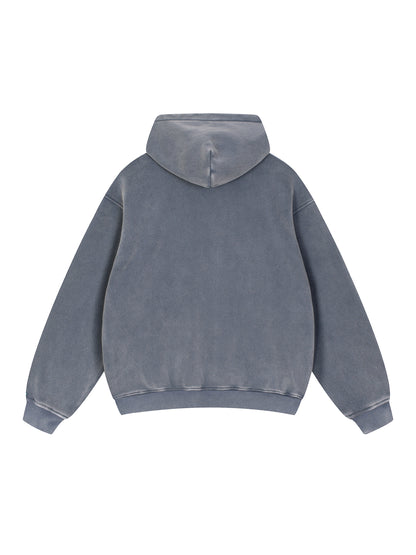 Snow Wash Fleece Oversize Hoodie